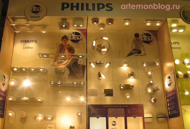 минималистичные светильники из серии Ledino Philips